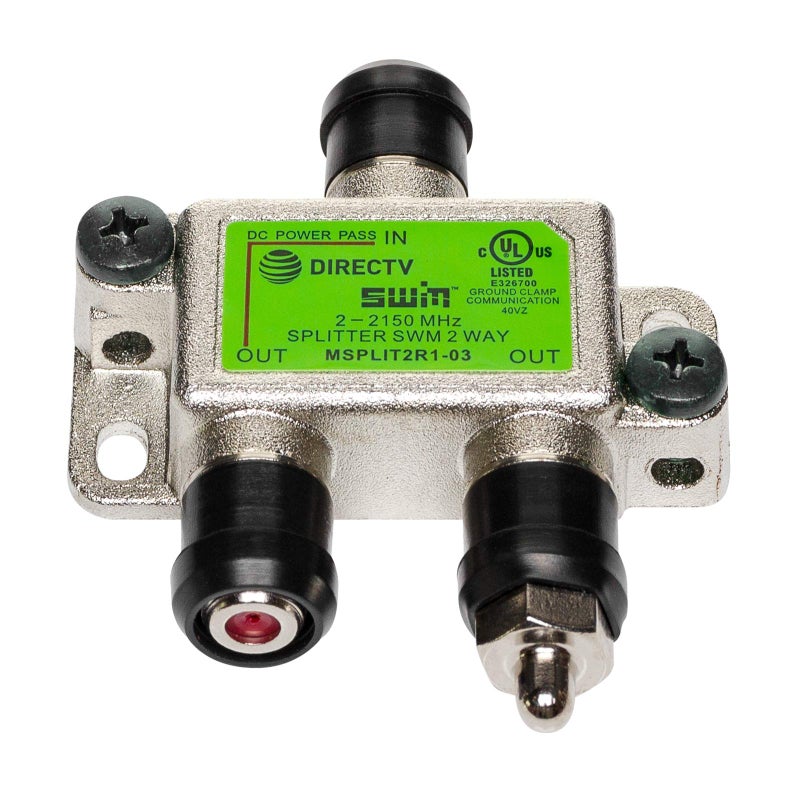 Directv Msplit2r1-03 Approved 2-Way Wide Band SWM Splitter - Image 1
